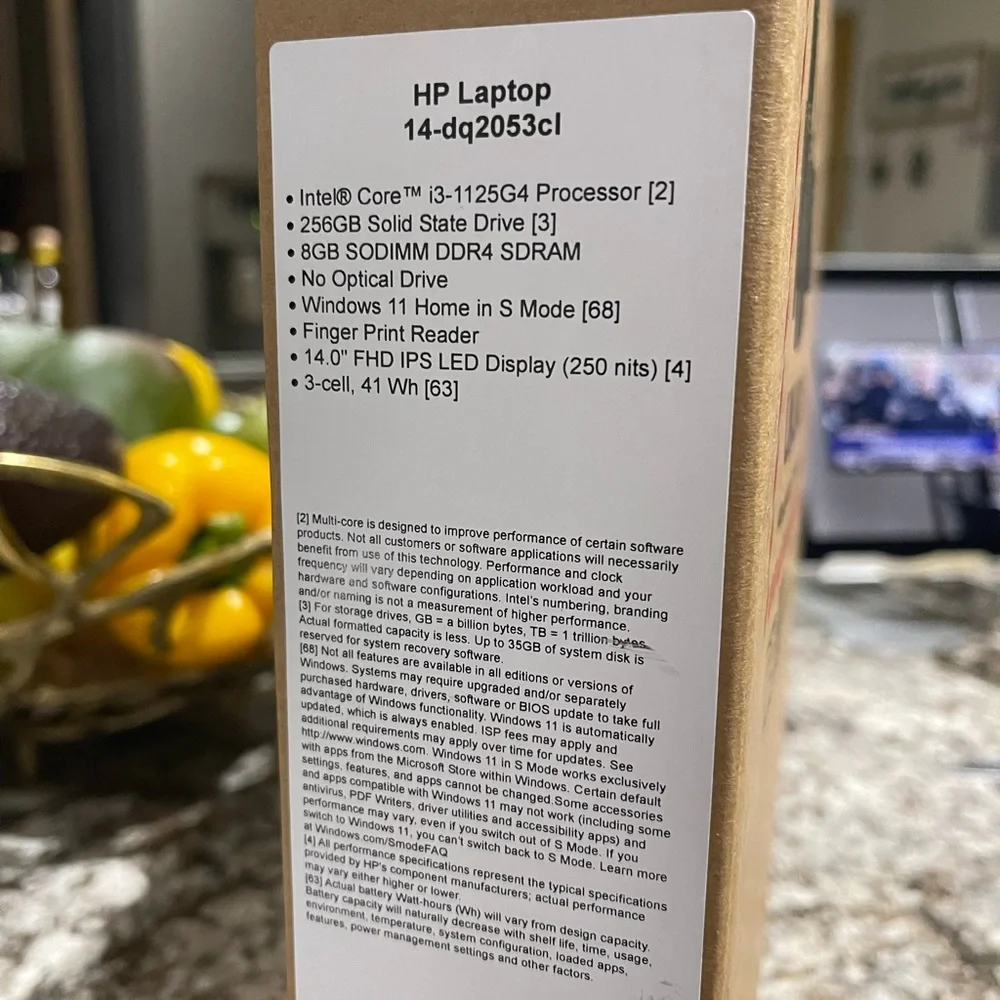 HP 14” Laptop brand new